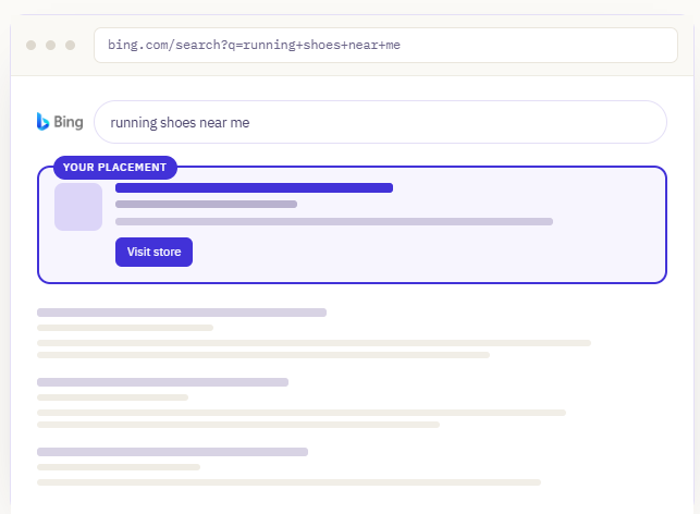 Search results and new tabs